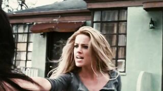 Christa Campbell Getting Her Plots Beaten By Amber Heard In Drive Angry #4