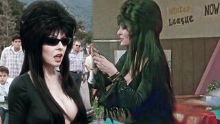 Accidental Nipslip On Set Of Cassandra Peterson In Elvira: Mistress Of The Dark 1988 #1