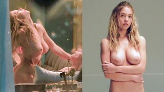 Side By Side Comparison Of The Best Scenes Of Sydney Sweeney From The Voyeurs #4