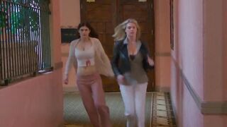Alexandra Daddario And Kate Upton Trying To Outplot Each Other While Running – From The Layover