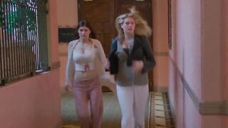 Alexandra Daddario And Kate Upton Trying To Outplot Each Other While Running – From The Layover #4